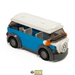 Blue Camper Van | VW Classic style holiday camper | Kit Made With Real LEGO