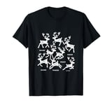 Christmas Dancer Ballet Ballerina Dance Teacher Reindeer T-Shirt