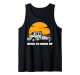 USA Tow Truck Driver, Truck Driver Yellow Line, Tow Truck Tank Top