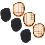 3x filtre pré-moteur, 3x filtre protection moteur compatible avec Philips SpeedPro Max Aqua FC6908, FC6904/01 aspirateurs (avec pré-filtre) - Vhbw