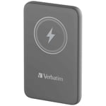 Verbatim Charge 'n' Go Magnetic Wireless Power Bank 10000mAh Grey