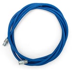 BARETTO Rallonge Flexible Acier Bleu pour Kit Nettoyage Poêles à Granulés, Rallonge 3 Mètres pour Nettoyage Poêles avec Courbe à 90°, Convient aux Poêles à Granulés avec Courbes (3m)