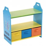 Childrens Wooden Crayon Storage Unit with 3 Drawers