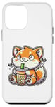 Coque pour iPhone 12 mini Shiba Inu Boba Pearl Milk Tea Chiot Shibas