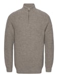 Barbour Horsef Hlf Zip Tops Knitwear Half Zip Jumpers Grey Barbour