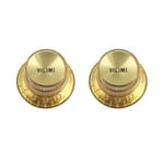 Allparts Reflector Knobs Volume Gold 2-p