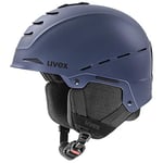 uvex Legend - Casque de Ski pour Hommes et Femmes - Réglage de la Taille Individuel - Ventilation Optimisée - Dark Ink Matt - 52-55 cm