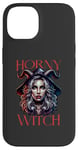 Coque pour iPhone 14 Costume d'Halloween amusant pour femme Horny Witch