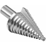 Foret Fraise Meche étagé HSS,Foret étagé Fraise Conique à Double Fente 5-35mm 13 étapes Rondes Shank Step Drill Cut Holes Tool Pour Visseuse Percage