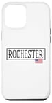 Coque pour iPhone 12 Pro Max Rochester City Drapeau USA Voyage US Amérique Femmes Hommes