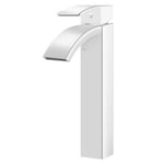 SILLA Mitigeur lavabo moderne en Laiton, cascade, Chromé