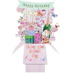 Second Nature 3D Pop Up Clever Cubes Birthday Card - Birthday Icons CU006