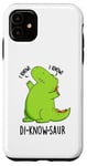 Coque pour iPhone 11 Jeu de mots drôle de dinosaure Di-know-saur