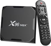 Android TV Box 9.0 X96 Max plus Smart TV Box 4GB 32GB Amlogic S905X3 Quad Core Media Box, Support 4K/3D/2.4 & 5G WiFi/BT 4.0/HDMI 3.0 Lan Smart Media Player with Remote Control