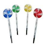 Solar Small Candy Light Outdoor Led Lollipop Light Christmas Holiday Dekoration Lawn Light 4st