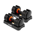 Core 2 x Justerbar hantel, 50 kg