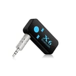 Riff BT-X6 Clé émetteur Bluetooth FM pour Voiture avec Prise Audio 3,5 mm + Microphone + Micro SD Noir