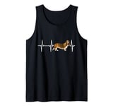 Basset Hound Heartbeat Love My Dog Tank Top