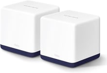 Halo H1900G(2-pack) WiFi Mesh Routeur WiFi Bi-Bande AC1900Mbps,Couverture Jusqu'à 350 m²,3 Ports Gigabit,Repeteur WiFi,Contrôles Parentaux Puissants,Remplissez la Maison de WiFi.[Y123]