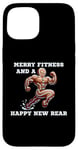 iPhone 15 Merry Fitness Happy New Rear Workout Christmas Cookie Case