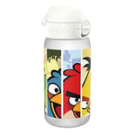 ION8 Gourde Enfant, 350 ml, Anti-Fuite, Facile à Ouvrir, Verrouillage Sécurisé, Lavable en Lave-Vaisselle, Sans BPA, Poignée de Transport, Facile à Nettoyer, Carbone Neutre, Motif Angry Birds