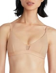 Pepper Limitless Wirefree Scoop Bra | Wireless Bra for Women with Removable Cups, Body-Hugging Fit, Buttery-Soft Fabric, Buff, S