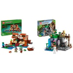 LEGO 21256 Minecraft La Maison de la Grenouille, Jouet avec Figurines d'animaux & 21189 Minecraft Le Donjon du Squelette, Jouet Construction, Figurine Squelette avec Accessoires