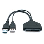 Câble Adaptateur Usb 3.0 À Sata 22 Broches Pour Disque Dur Externe Hdd 2.5/3.5 Pouces,Convertisseur