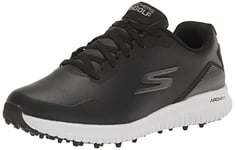 Skechers Men's Max 2 Arch Fit Waterproof Spikeless Golf Shoe Sneaker, Black/White, 13 Wide