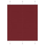 Plisserad persienn Bordeaux röd 110x100 cm tyg bredd 109,4 cm