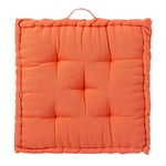 LOLAhome Coussin 60x60 Moderne Orange Coton/Polyester pour Salon Soleil Levant