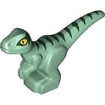 LEGO Animal Sand Green with Dark Blue Stripes Baby Dinosaur