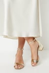 Thelma Ankle Strap Medium Block Heeled Sandals