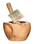 World of Flavours Italian Olive Wood Mortar and Pestle