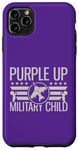 Coque pour iPhone 11 Pro Max Purple Up For Military Kids Mois of Military Child Adultes