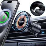 Support De Téléphone Voiture Avec Magsafe, Universel Rotation À 360° Magnetique Aimant Portable Pour Smartphone Iphone/Samsung/Xiaomi/Huawei/Oppo/Gps Etc-Noir(1pcs)