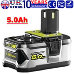 For RYOBI One+ Plus 18V Battery 5.0Ah P108 RB18L13 RB18L50 RB18L40 Lithium-Ion