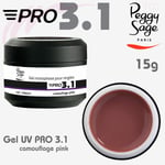 Peggy Sage UV Gel Pro 3 in 1 Monophase for Nails 146624 Camouflage Pink 15g