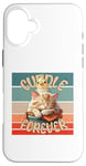 Coque pour iPhone 16 Plus Câlin Chat Oiseau Amitié Forever Love Chaleur Sleepy