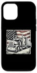 iPhone 12/12 Pro Semi-Trailer Trucker Big Rig American Flag Truck Driver Case