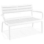 Banc de jardin 'AROMA XL' blanc en matière plastique