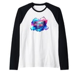 Boombox Old School 80s Music Hip Hop Raglan Baseball Tee