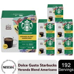 Nescafe Dolce Gusto Starbucks Coffee Pods 16x Boxes / 192 Caps Americano Veranda