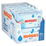 Huggies Pure Baby Wipes - Pack of 10 (10 x 72 Packs, Total 720 Wipes) (one)