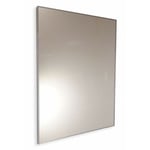 Miroir de salle de bains sur mesure avec cadre en chrome poli jusqu'é 140 cm jusqu'é 90 cm