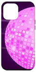 Coque pour iPhone 12 Pro Max Disco Ball 70s 80s Retro Pink Disco Ball