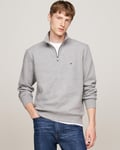 Tommy Hilfiger Essential Fleece Mens Half Zip Sweatshirt - Grey - Size X-Large