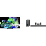 LG OLED C3 65" 4K OLED evo TV + LG S80QR 5.1.3 Dolby Atmos Soundbar -tuotepaketti