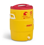 Igloo bidon de boisson 10 gallons, bidon d'eau isolé avec robinet, environ 37,8 L, récipient à boisson, distributeur de boisson pour le camping, le sport et les loisirs, Jaune