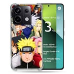 Cokitec Coque Renforcée pour Xiaomi Redmi Note 13 Pro 5G Manga Naruto Team